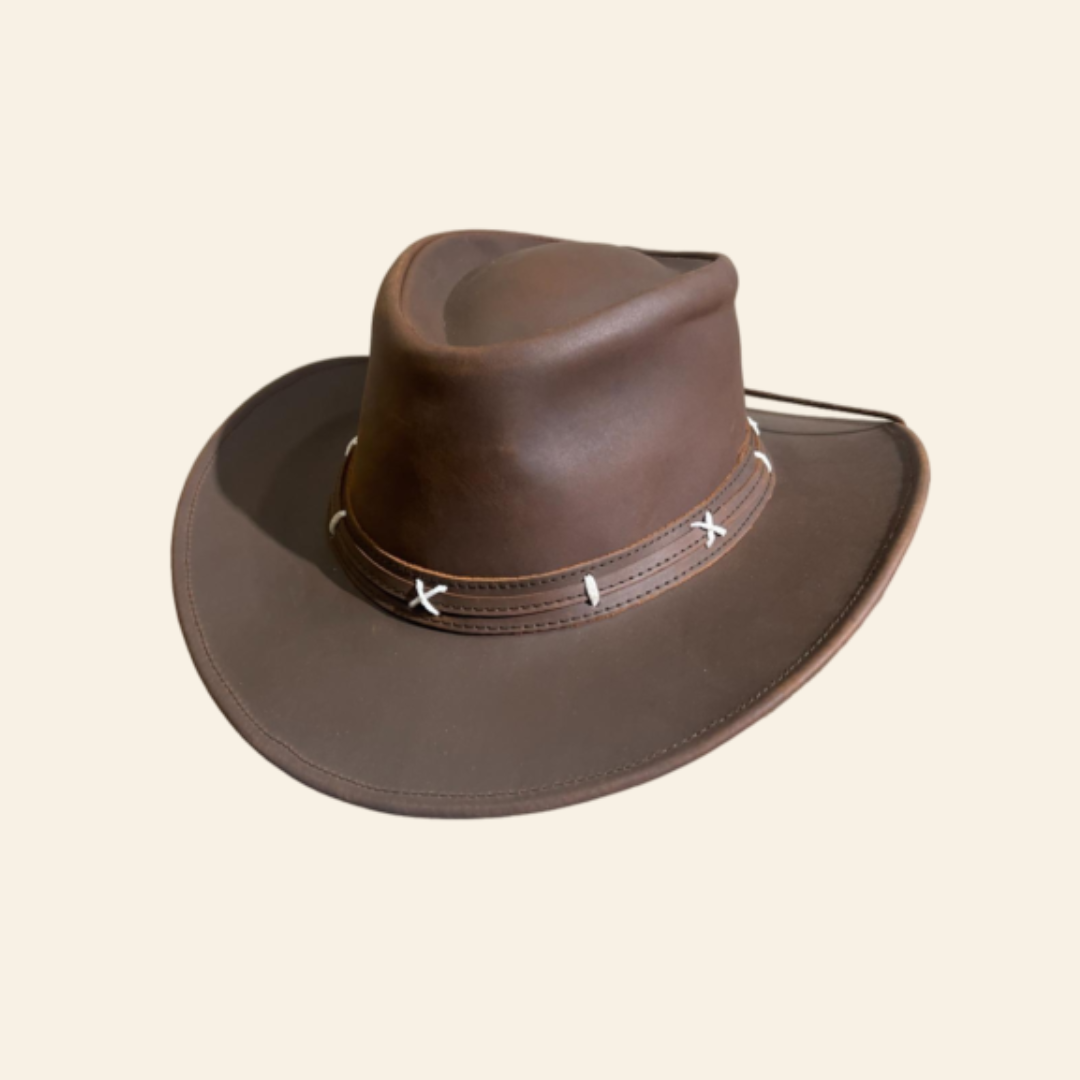 Cowhide Leather Cowboy Hat. GMH-020