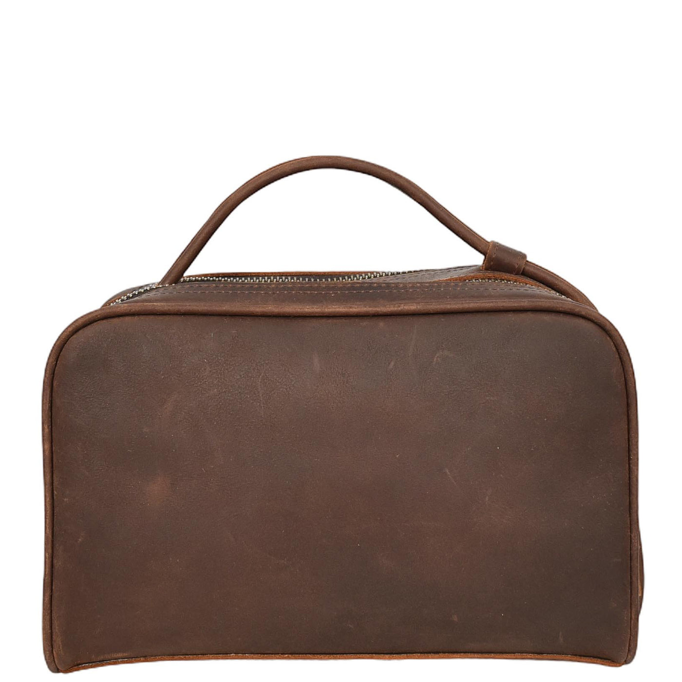 Real Leather Toiletry Wash Bag Alexander Brown ( Min Order From 10/Pcs )